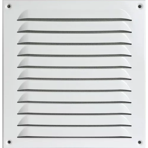 UPMANN időjárásvédelmi csavarozható rács szögletess 230 x 170 mm alu fehér
