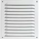 UPMANN időjárásvédelmi csavarozható rács szögletess 230 x 170 mm alu fehér