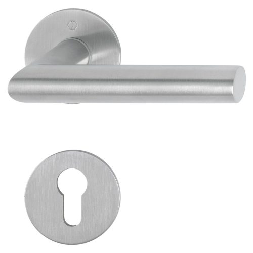 HOPPE AMSTERDAM rozettás kilincsgarnitúra 35-45 mm nemesacél matt PZ