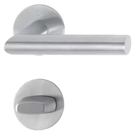   HOPPE AMSTERDAM rozettás kilincsgarnitúra 35-45 mm nemesacél matt WC