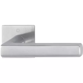   HOPPE DALLAS rozettás kilincsgarnitúra szögletes nemesacél matt kulcsrozetta nélkül