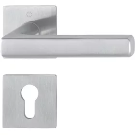   HOPPE DALLAS rozettás kilincsgarnitúra szögletes nemesacél matt PZ