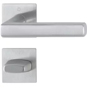   HOPPE DALLAS rozettás kilincsgarnitúra szögletes nemesacél matt WC