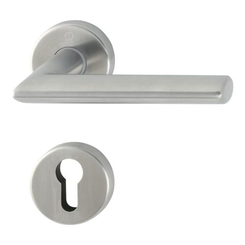 HOPPE STOCKHOLM tűzgátló rozettás kilincsgarnitúra PZ 60-70mm nemesacél matt