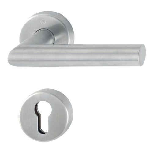 HOPPE AMSTERDAM tűzgátló rozettás kilincsgarnitúra PZ 40-45mm rozsdamentes matt