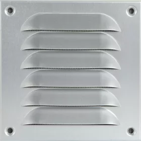   UPMANN időjárásvédelmi rács csavarozható szögletes 140 x 140 mm alu ezüst