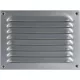 UPMANN időjárásvédelmi rács csavarozható szögletes 230 x 170 mm alu ezüst