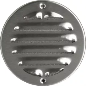   Időjárásvédelmi rács csavarozható kerek 150 mm-es nemesacél V2A csiszolt