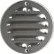 Időjárásvédelmi rács csavarozható kerek 150 mm-es nemesacél V2A csiszolt