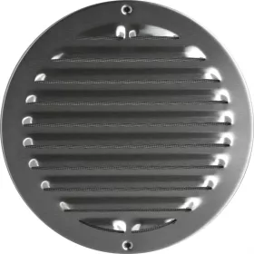   Időjárásvédelmi rács csavarozható kerek 250 mm-es nemesacél V2A csiszolt