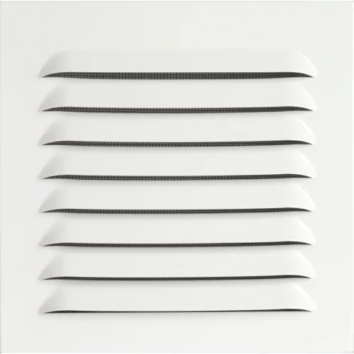 UPMANN időjárásvédelmi rács szögl. rögzítőker./feszítő rug. 200x200 mm fehér