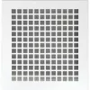 UPMANN időjárásvédelmi rács szögl. feszítő rug. 240x230 mm acél fehér
