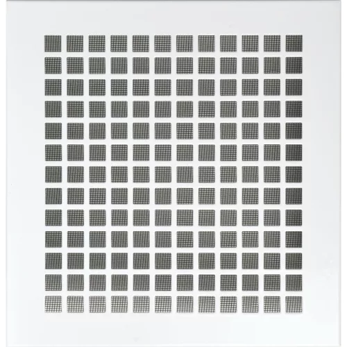 UPMANN időjárásvédelmi rács szögl. feszítő rug. 240x230 mm acél fehér