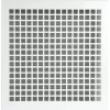 UPMANN időjárásvédelmi rács szögl. feszítő rug. 280x285 mm acél fehér