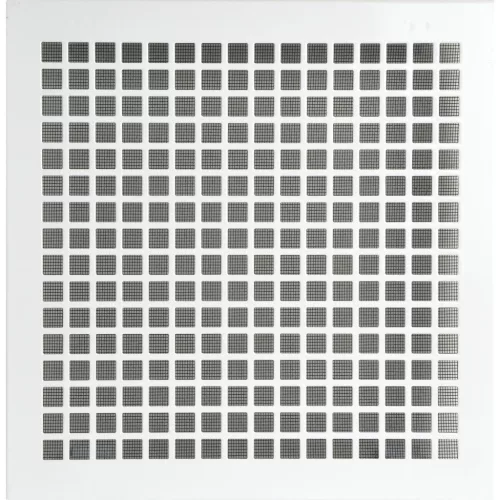 UPMANN időjárásvédelmi rács szögl. feszítő rug. 280x285 mm acél fehér