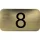 számtábla öntapadó 35x20 mm Nr. 8 műanyag fémes arany hatású