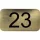 számtábla öntapadó 35x20 mm Nr. 23 műanyag fémes arany hatású