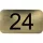 számtábla öntapadó 35x20 mm Nr. 24 műanyag fémes arany hatású