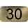 számtábla öntapadó 35x20 mm Nr. 30 műanyag fémes arany hatású