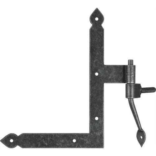 HALCÖ ablak sarokpánt Fulp 190 x 140 mm acél horganyzott fekete passzivált
