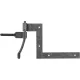 HALCÖ ablak sarokpánt 1125 x 140 mm acél horganyzott fekete passzivált