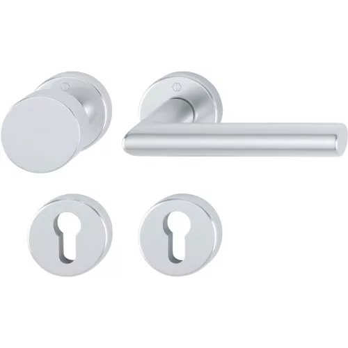 HOPPE STOKHOLM rozettás gomb/kilincs garnitúra ezüst eloxált