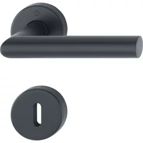 HOPPE AMSTERDAM rozettás kilincsgarnitúra - fekete matt BB