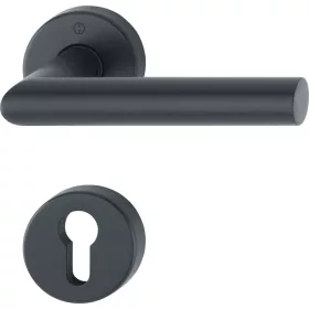 HOPPE AMSTERDAM rozettás kilincsgarnitúra fekete matt PZ