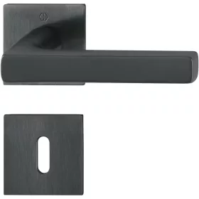 HOPPE DALLAS laposrozettás kilincsgarnitúra fekete matt BB