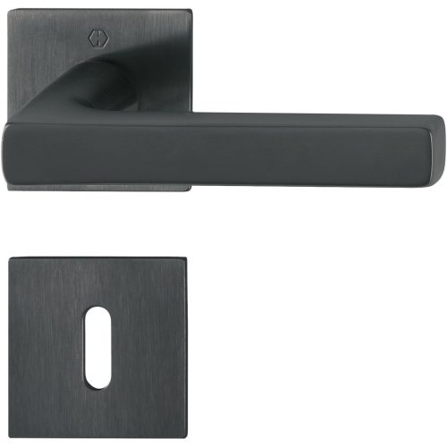 HOPPE DALLAS laposrozettás kilincsgarnitúra fekete matt BB