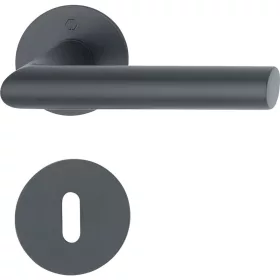 HOPPE DALLAS laposrozettás kilincsgarnitúra fekete matt BB