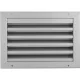 UPMANN időjárásvédelmi rács szögletes 230 x 170 mm alu ezüst