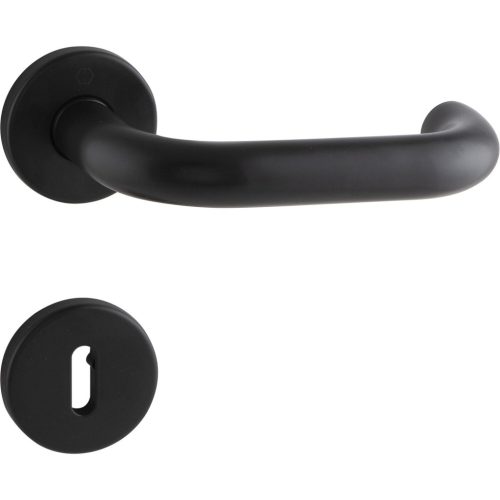 HOPPE MARCHESI PARIS rozettán kilincsgarnitúra 37-42 mm fekete matt BB