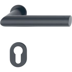   HOPPE AMSTERDAM rozettás kilincsgarnitúra mini 40-50 mm fekete matt PZ