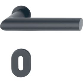   HOPPE AMSTERDAM rozettás kilincsgarnitúra mini 40-50 mm fekete matt BB