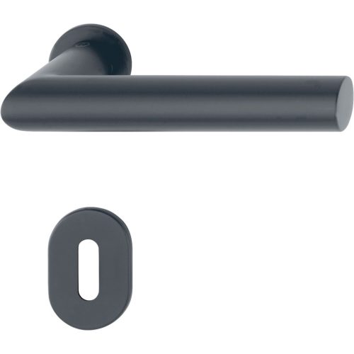 HOPPE AMSTERDAM rozettás kilincsgarnitúra mini 40-50 mm fekete matt BB