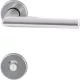 SCH-Line rozettás kilincsgarnitúra TURIN WC 38 - 42 mm alumínium ezüst eloxált