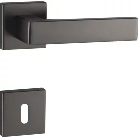   Marchesi rozettás kilincsgarnitúra BUDAPEST BB 38-45 mm zamak nikkelezett matt