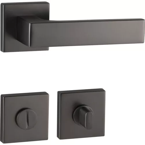 Marchesi rozettás kilincsgarnitúra BUDAPEST WC 38-45 mm zamak nikkelezett matt