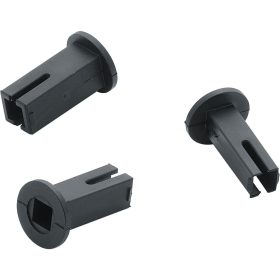   Hoppe felcsúsztatható hüvely - szett WC stifthez, műanyag fekete