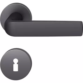   Fsb Kilincsgarnitúra 12 1267 Asl Bb Rozettán Fekete Matt Aluminium