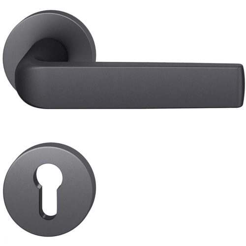 FSB kilincsgarnitúra 12 1267 ASL PZ rozettán aluminum fekete matt