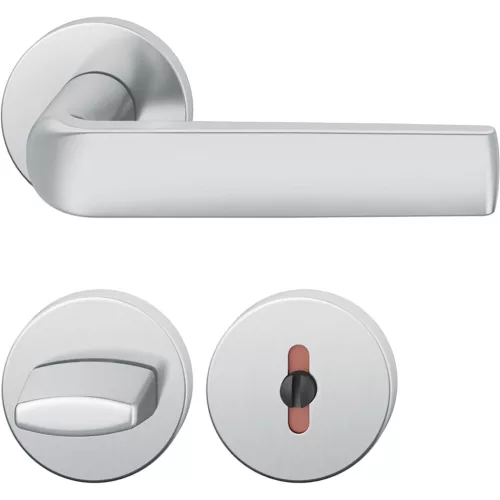 FSB kilincsgarnitúra 12 1267 ASL WC DIN rozettán rozsdamentes acél matt