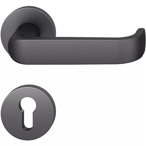 FSB tűzgátló kilincsgarnitúra 79 1268 AGL DIN EN179 PZ alumínium fekete matt