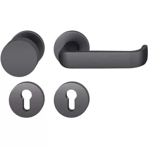 FSB tűzgátló kilincsgarnitúra 79 1268 AGL DIN PZ jobb fekete matt