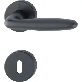   HOPPE VERONA rozettás kilincsgarnitúra 37-47 mm fekete matt BB