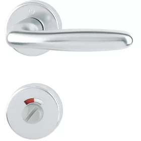   HOPPE VERONA rozettás kilincsgarnitúra 37-47 mm ezüst eloxált WC