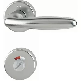   HOPPE VERONA rozettás kilincsgarnitúra 37-47 mm nemesacél WC