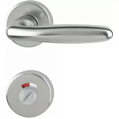 HOPPE VERONA rozettás kilincsgarnitúra 37-47 mm nemesacél WC