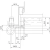 SIMONSWERK objektpánt VN 3738/160 FD pántmagasság 160 mm nemesacél
